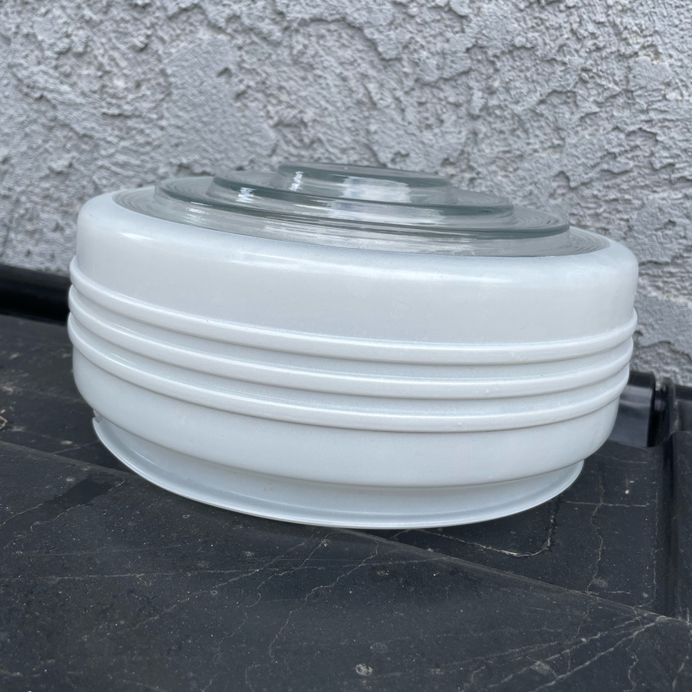 8" Ceiling Light Fixture Round Glass Dome